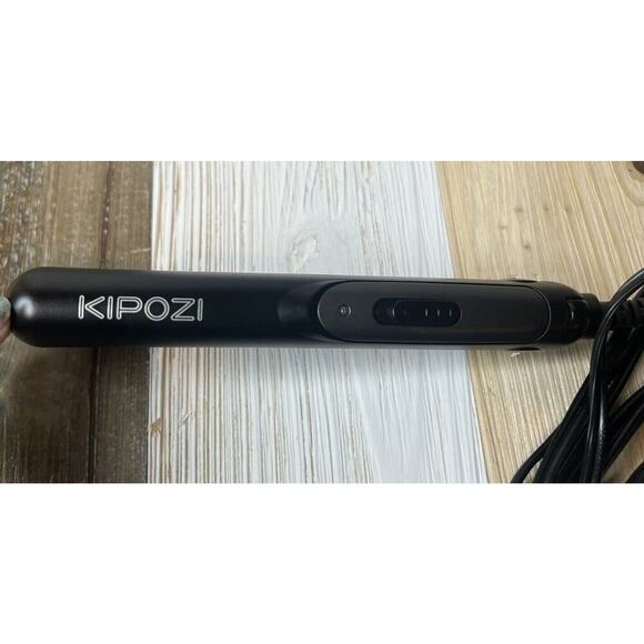 Kipozi Flat Iron Hair Straightener JDL164US Black Stylist Beard 1" Travel Mini - Picture 1 of 5